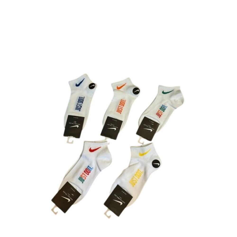 Nike Women's Low Cut Socks 5 Pair Bundle Dri-FIT Cushioned Assorted Colors NWT
